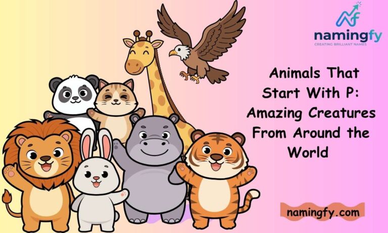animals that start with P