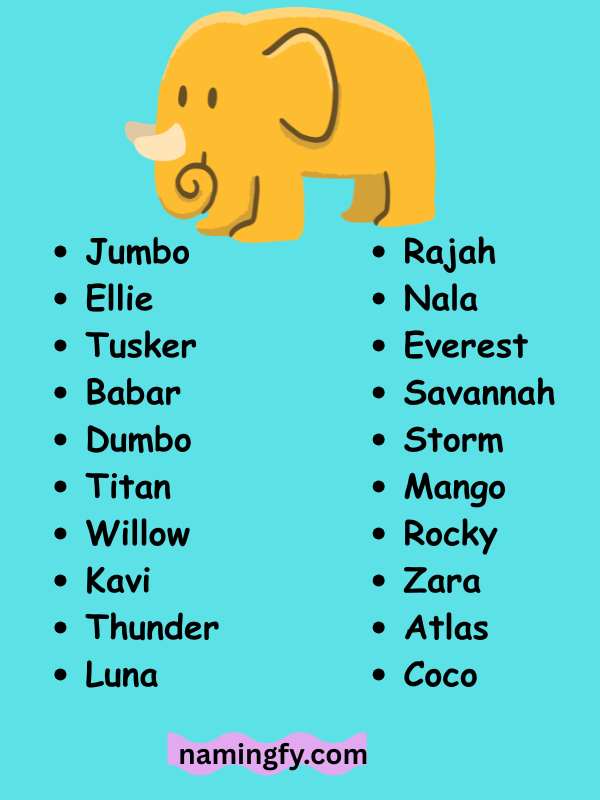 Elephant Names Kerala