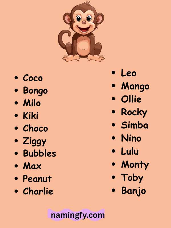 Good Monkey Names