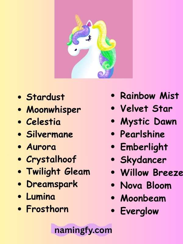 DnD Unicorn Names