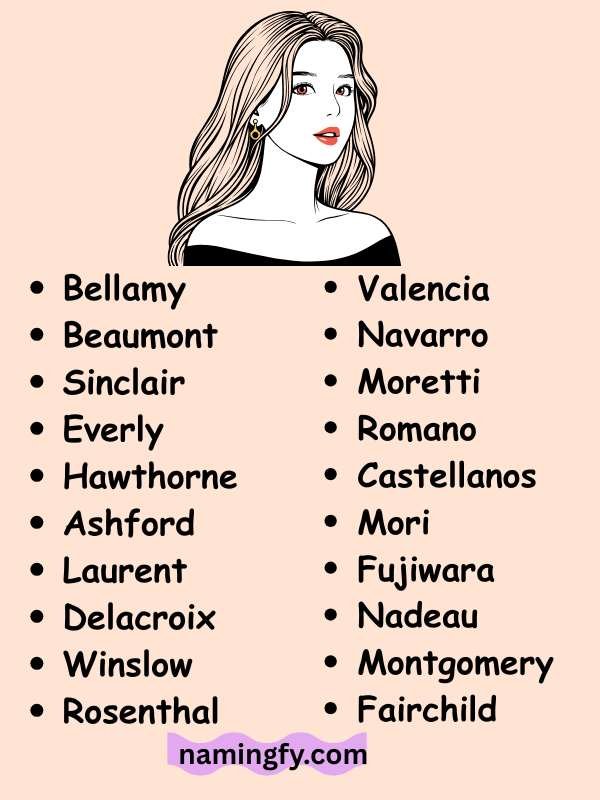 Fancy Last Names