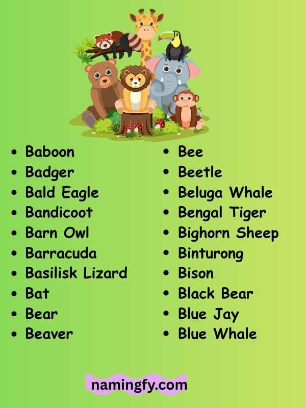Fish & Marine Creatures That Start With B