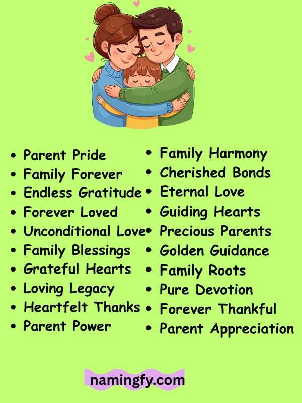 Parents' Day School Program Names