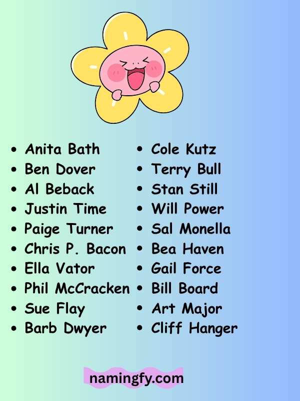 Pun Names for Men