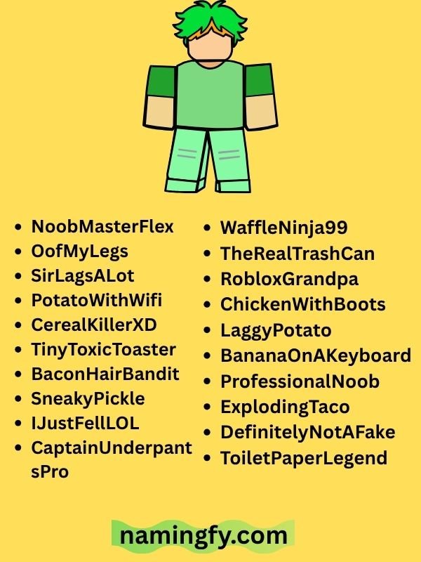 Awesome Names For Roblox