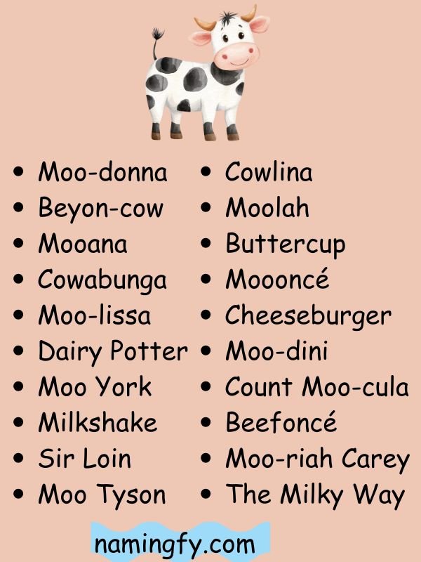Baby Cow Names