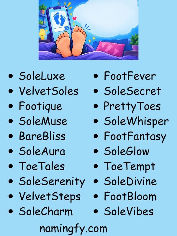 Cute Feet Finder Names