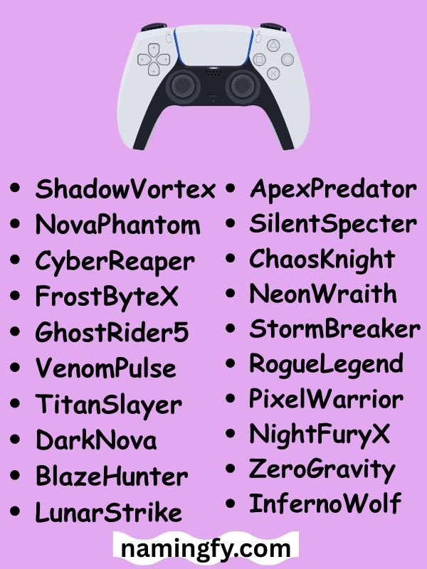 Dope PS5 Names