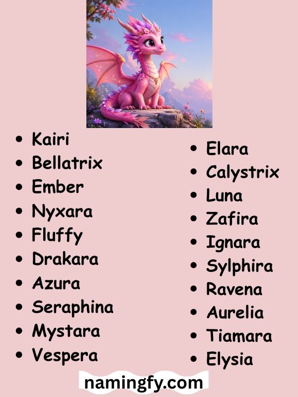 Female Dragon Names Fire