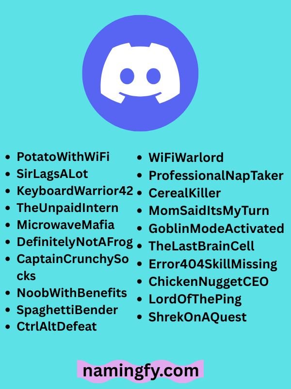 Funny Discord Names Reddit