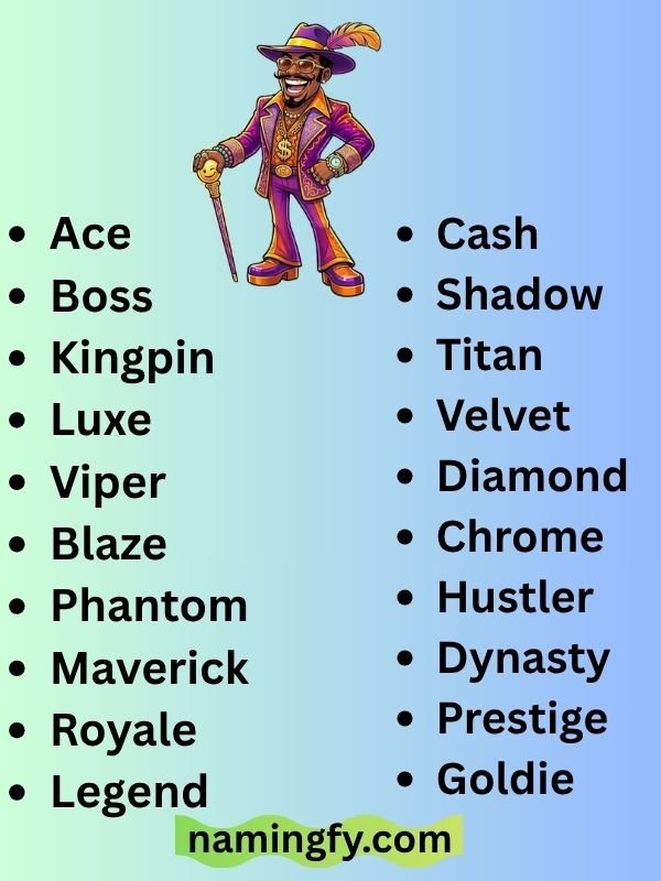 Funny Pimp Names