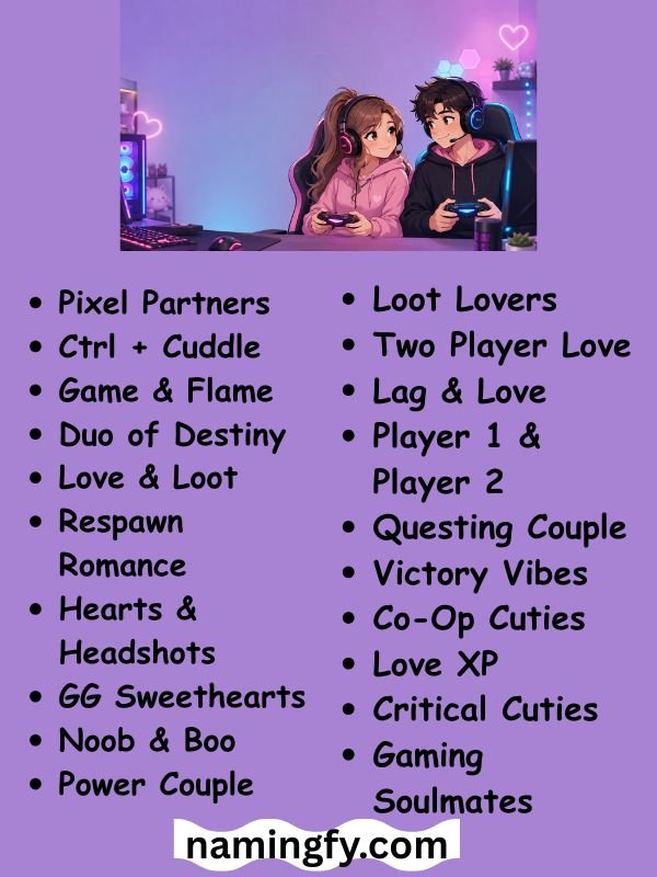 Gaming Duo Names For Couples Free Fire