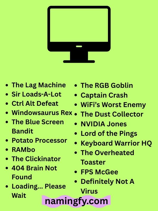 Good PC Names