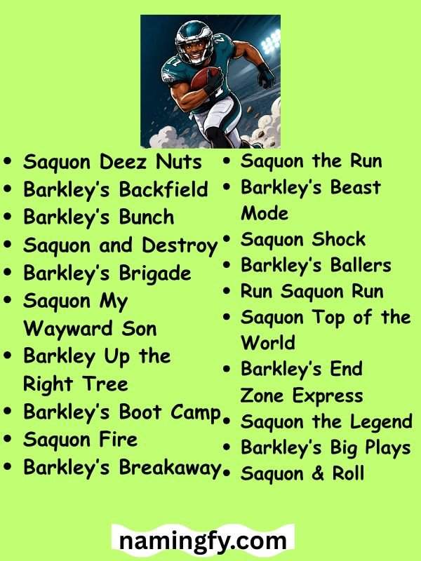 Jalen Hurts and Saquon Barkley Fantasy Names
