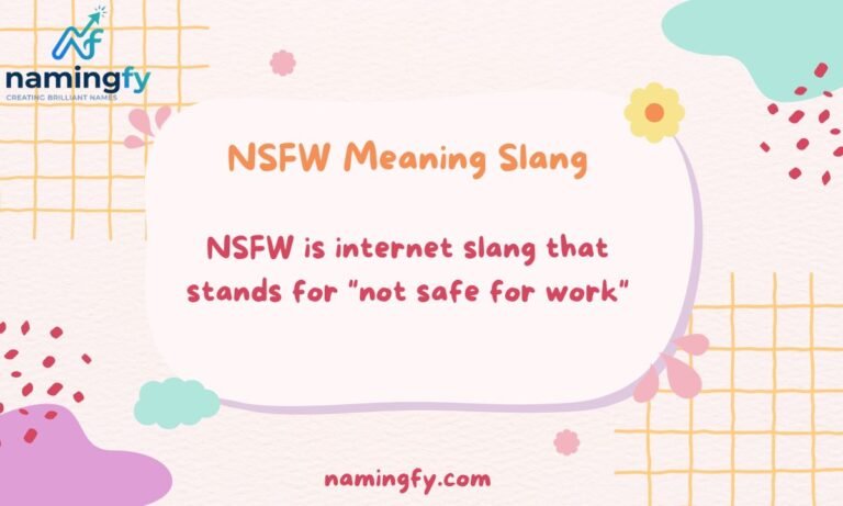 NSFW Meaning Slang