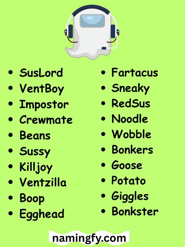 One Word Funny Among Us Names