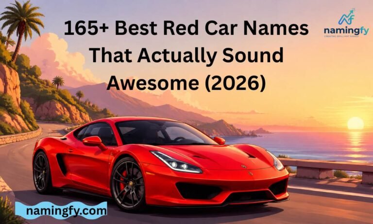Red Car Names