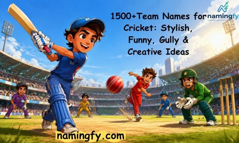 Team Names for Cricket