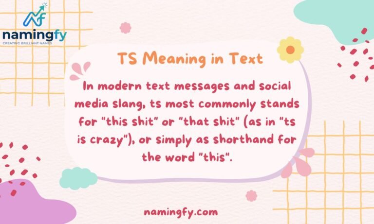 ts meaning in text